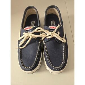 Sebago Docksides Boat Deck Shoe Men's 138-24 Blue Navy White Trim 8M